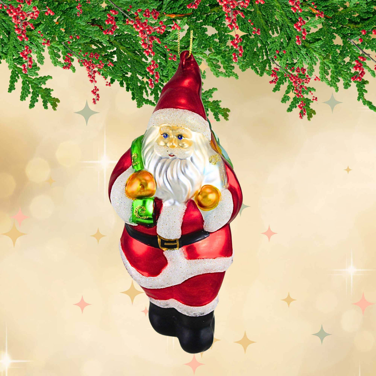 Craftoutlet.Com Santa With Bagged Tree - - SBKGifts.com