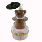 Holiday Ornament Teddy Bear Pink Box - - SBKGifts.com