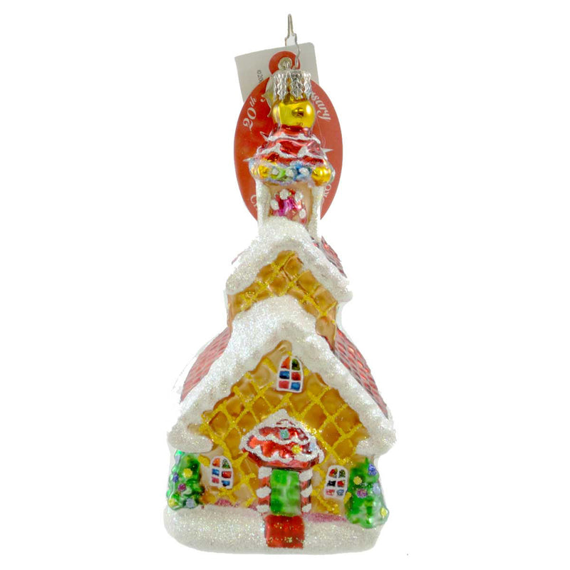 Christopher Radko Sweet Inspiration Blown Glass Ornament Church Gingerbread (19845)