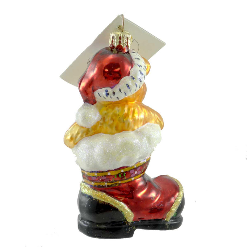 Christopher Radko Teddy Boot - - SBKGifts.com