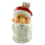 Christopher Radko Winning Smile Glass Ornament Santa Head Christmas (19888)