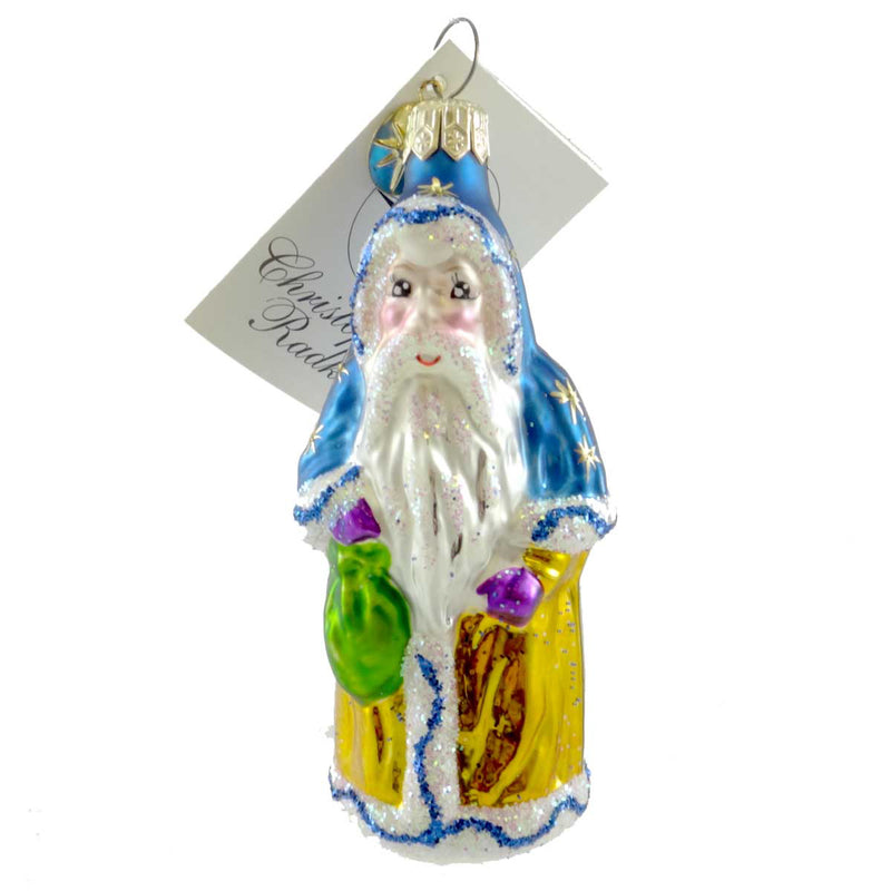 Christopher Radko Company Delicate Dresden Santa - One Glass Ornament 4 Inch, Glass - Ornament Christmas 4470 (19997)