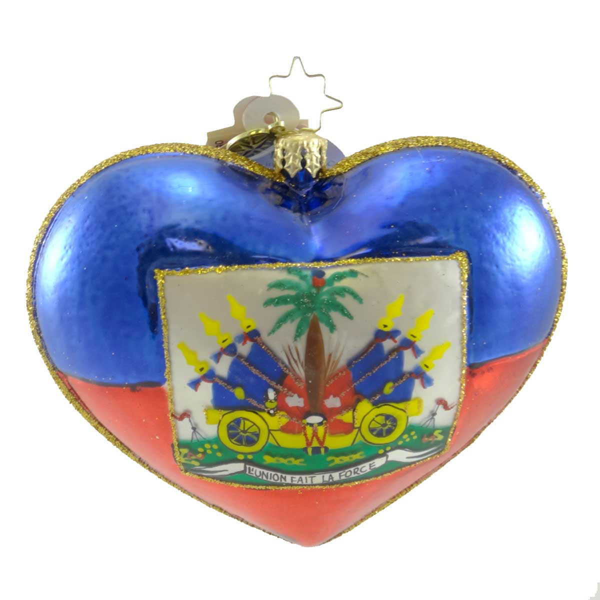 Christopher Radko A Heart For Haiti - - SBKGifts.com