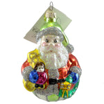 Christopher Radko Company Jolly Roller - 1 Glass Ornament 4.25 Inch, Glass - Ornament Santa Christmas Wreath 109570 (20095)