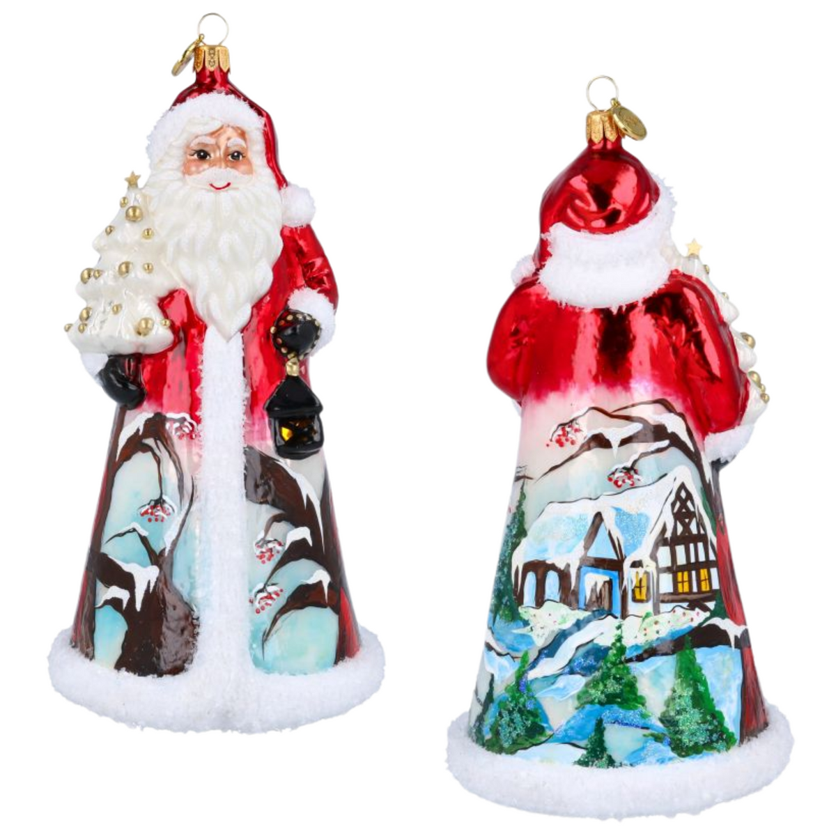 (64542) Pre-Order Santa Claus With Winter Manor Scene