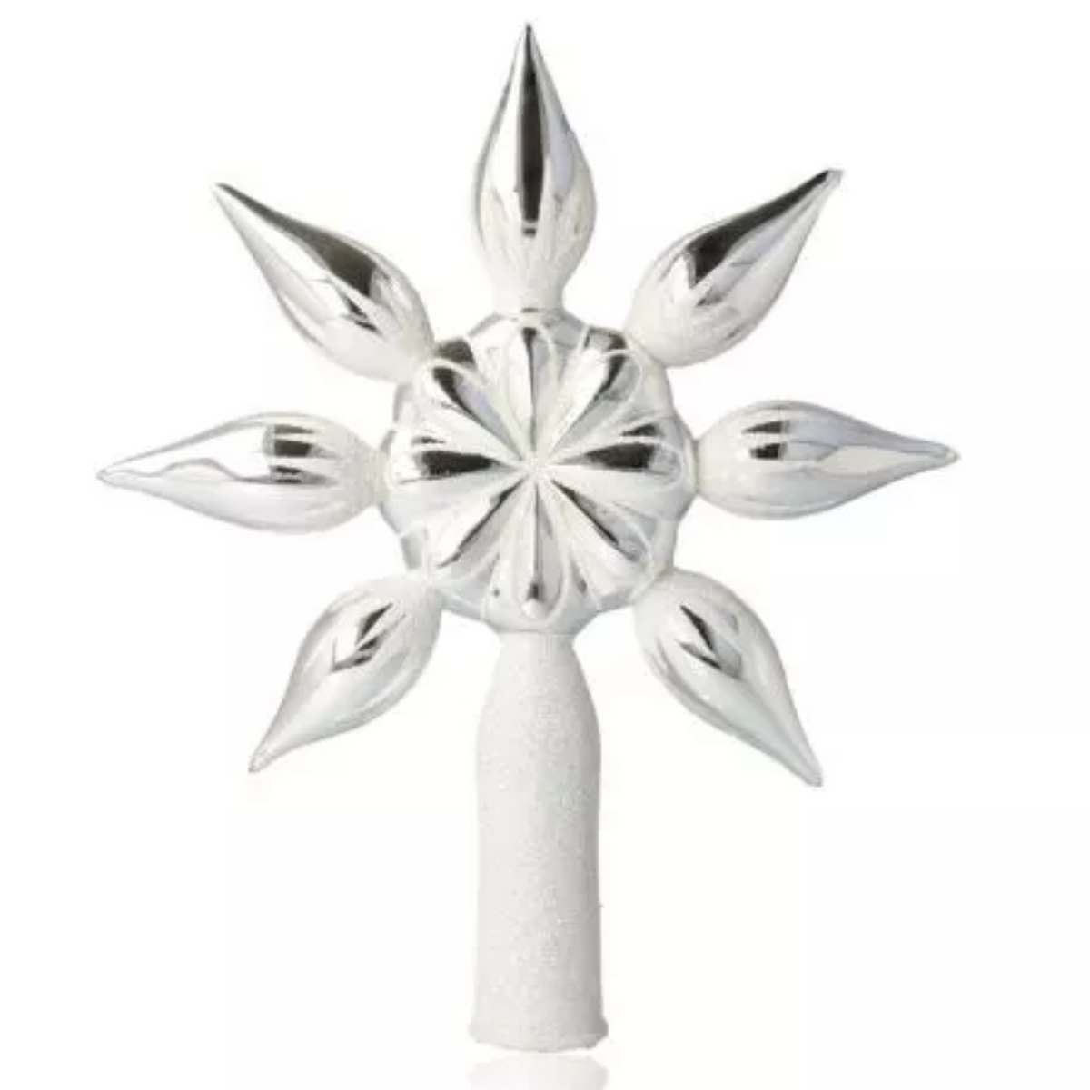 (64532) Pre-Order White Snowflake Tree Topper
