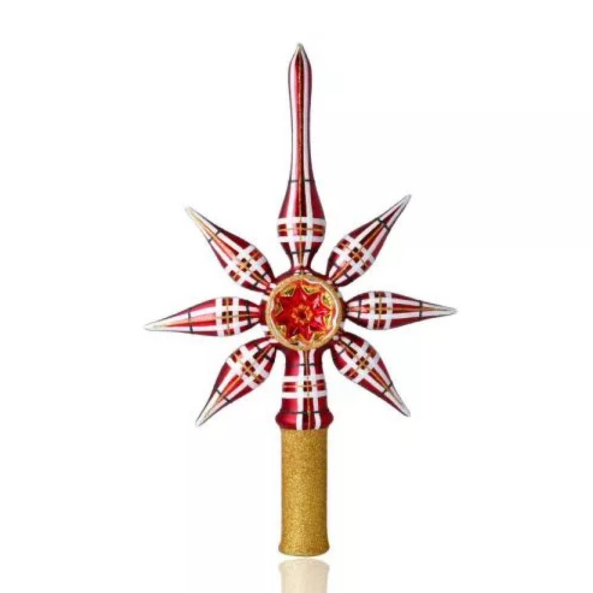 (64396) Pre-Order Scottish Tartan Star Tree Topper