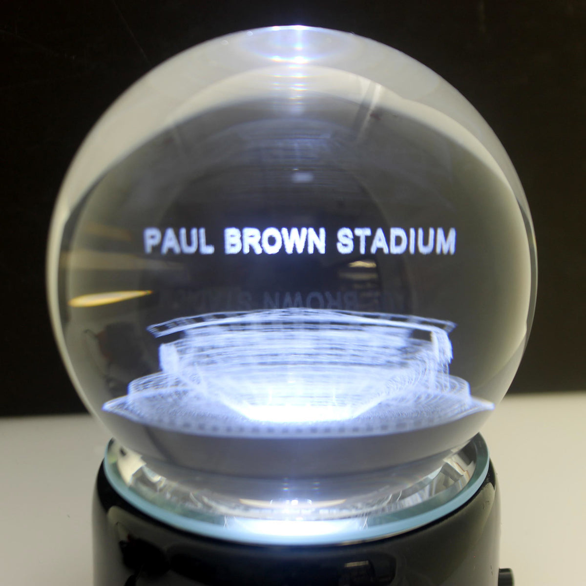 Sports Paul Brown Pro Football Stadium Crystal Ball - - SBKGifts.com