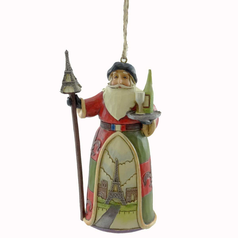 Jim Shore French Santa Hanging Ornament Resin France Christmas 4034399 (20619)