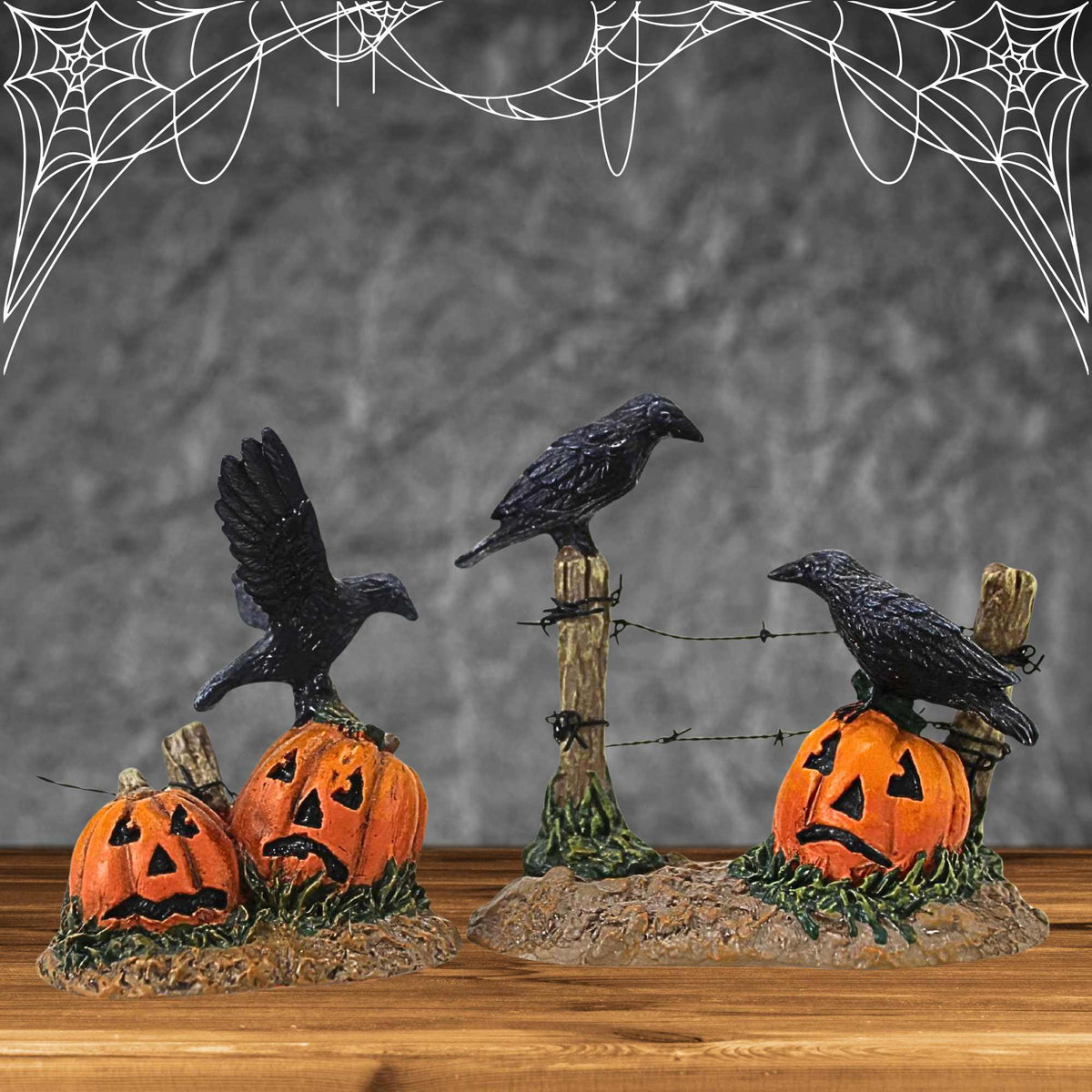 Department 56 Villages Halloween Ravens Set/2 - - SBKGifts.com