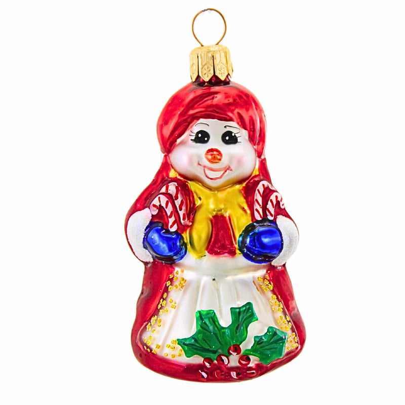 Christopher Radko Cool Couple Gem Blown Glass Ornament Snowman Christmas (21025)
