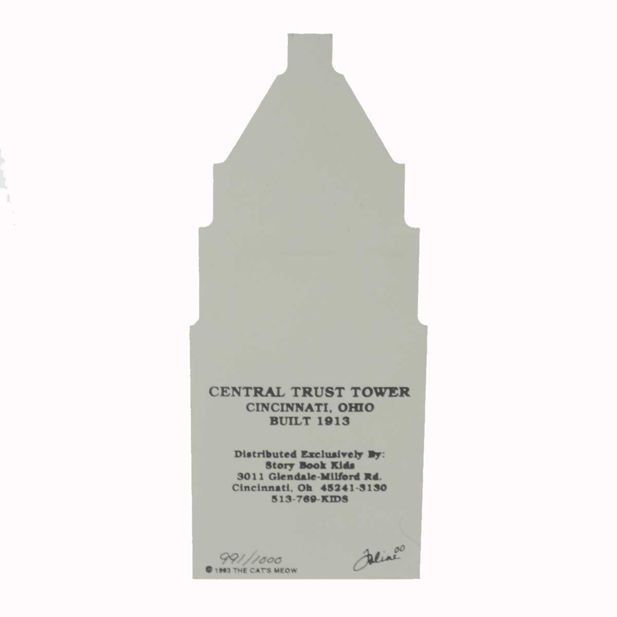 Cat's Meow Village Central Trust Tower - - SBKGifts.com