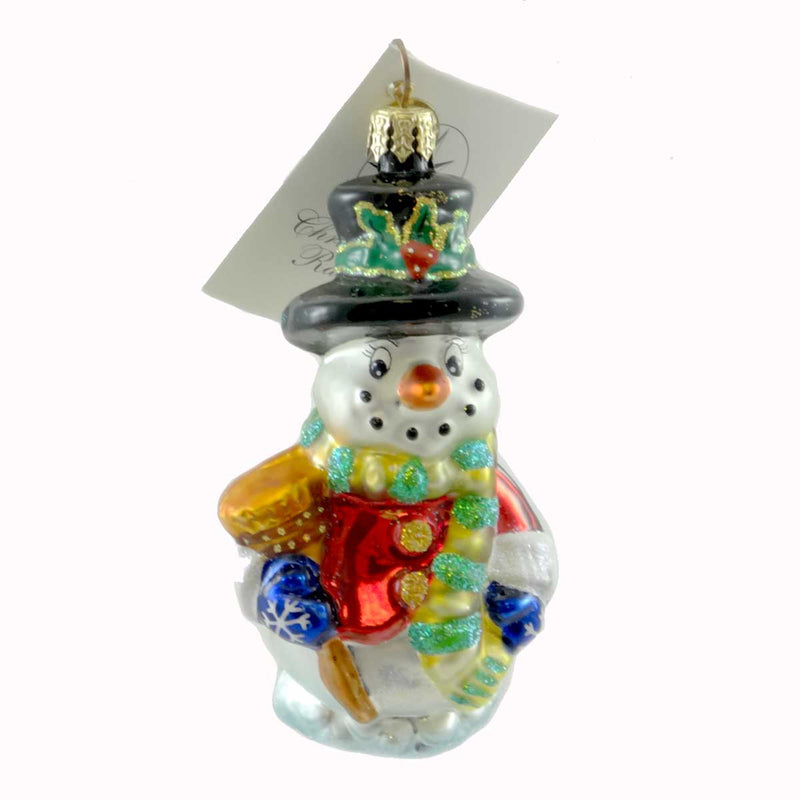 Christopher Radko Snow Snuggle Glass Ornament Christmas (21055)