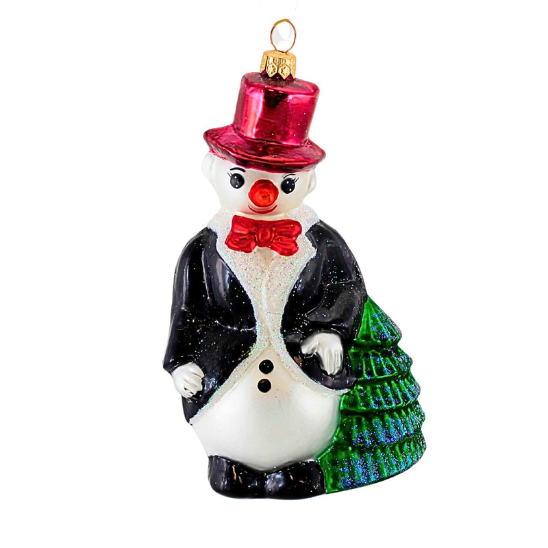 Christopher Radko Snowgent Glass Ornament Snowman Tux Christmas (21091)