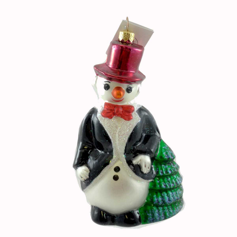 Christopher Radko Snowgent Glass Ornament Snowman Tux Christmas (21091)