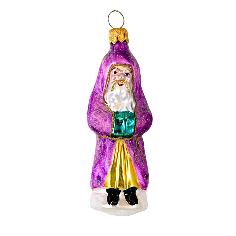 Christopher Radko Plum Santa Glass Ornament St Nicholas (21196)