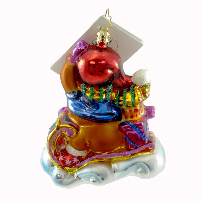 Christopher Radko Sleddin' Ted - - SBKGifts.com