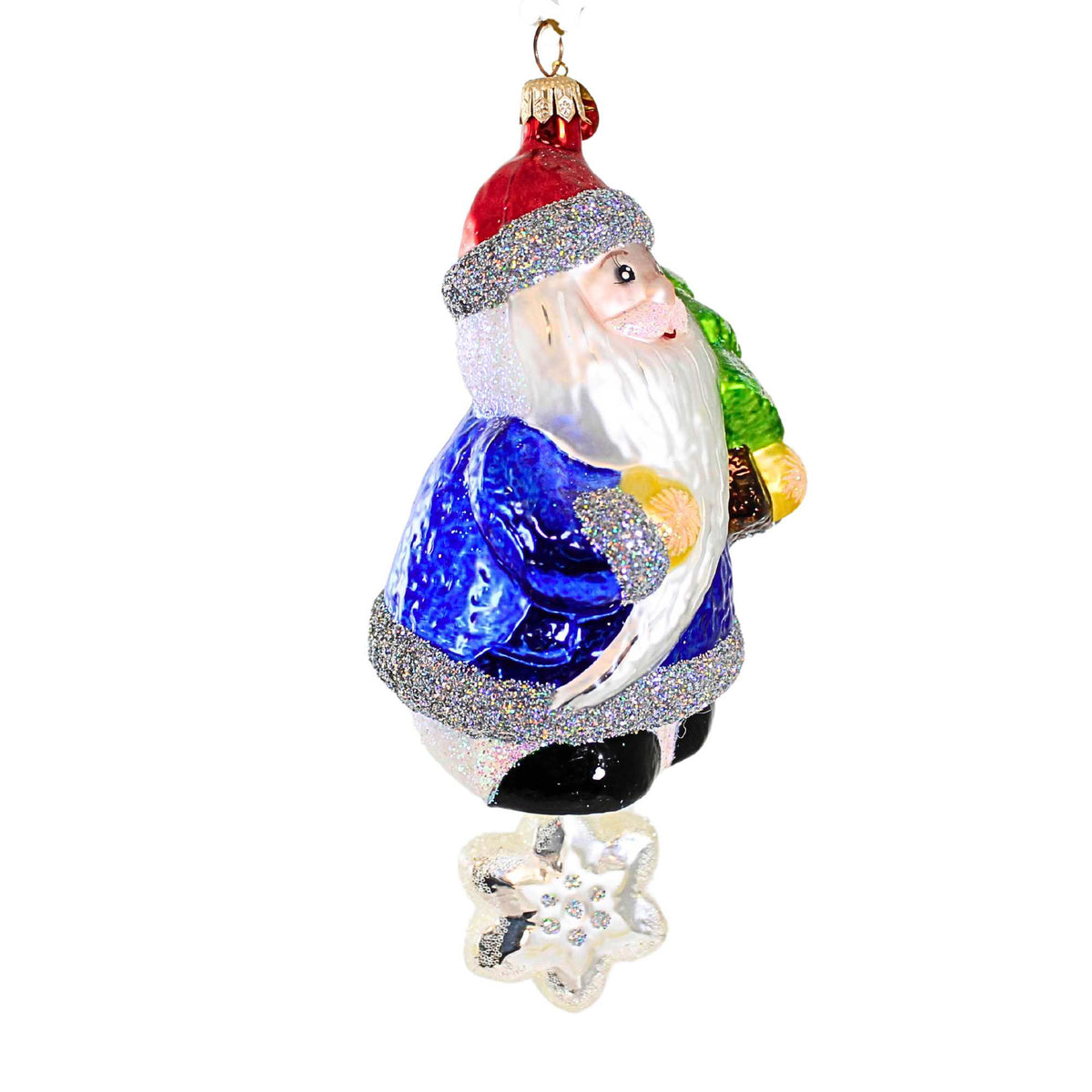 Christopher Radko Snow Chime Santa - - SBKGifts.com