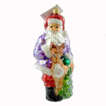 Christopher Radko Santa's Helper Blown Glass Ornament Deer Tree Christmas (21243)