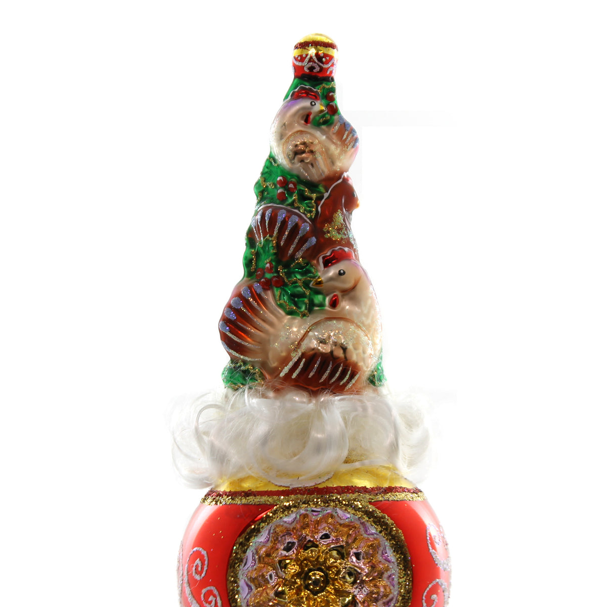 Christopher Radko Trois Poulet Finial - - SBKGifts.com