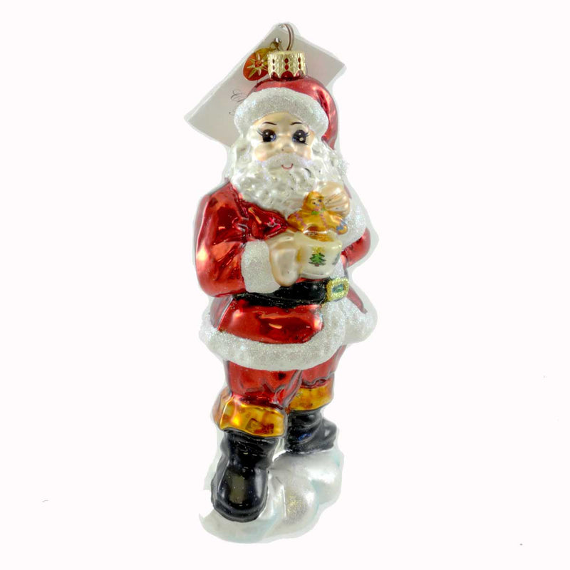 Christopher Radko Snacktime Santa Glass Christmas Ornament (21350)