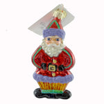 Christopher Radko Company Ginger Snap Santa - One Glass Ornament 4.25 Inch, Glass - Ornament Christmas 4920 (21355)