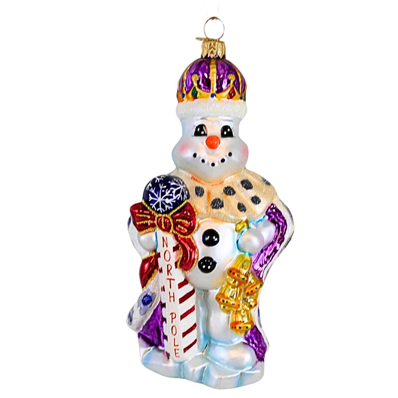 Christopher Radko Company Snow King - One Glass Ornament 7 Inch, Glass - Ornament North Pole Snowman 1400 (21362)