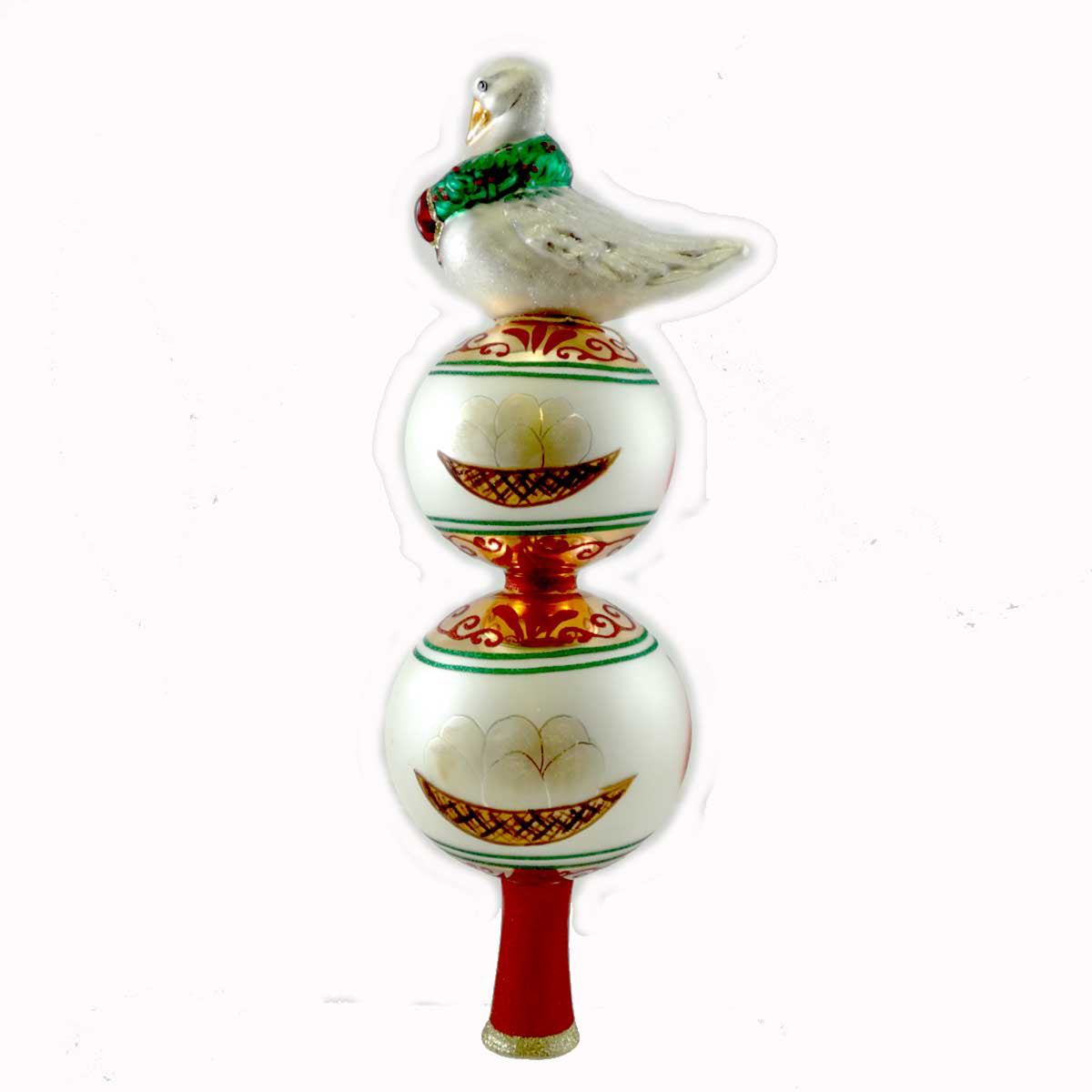 Christopher Radko Six Geese A Laying Finial . - - SBKGifts.com