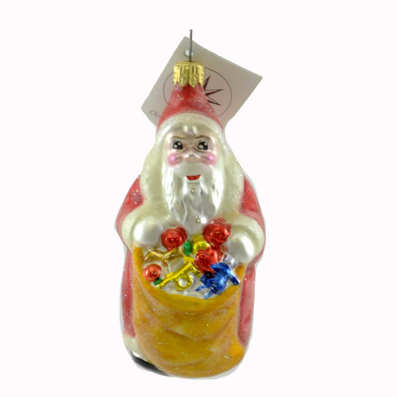 Christopher Radko Toy Time Glass Ornament Santa Christmas (21448)