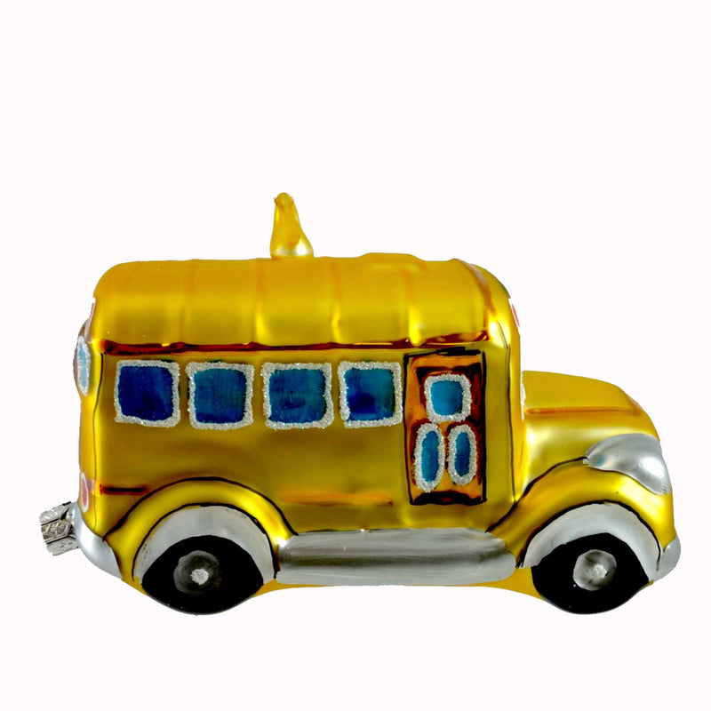 Laved Italian Ornaments Yellow School Bus - - SBKGifts.com
