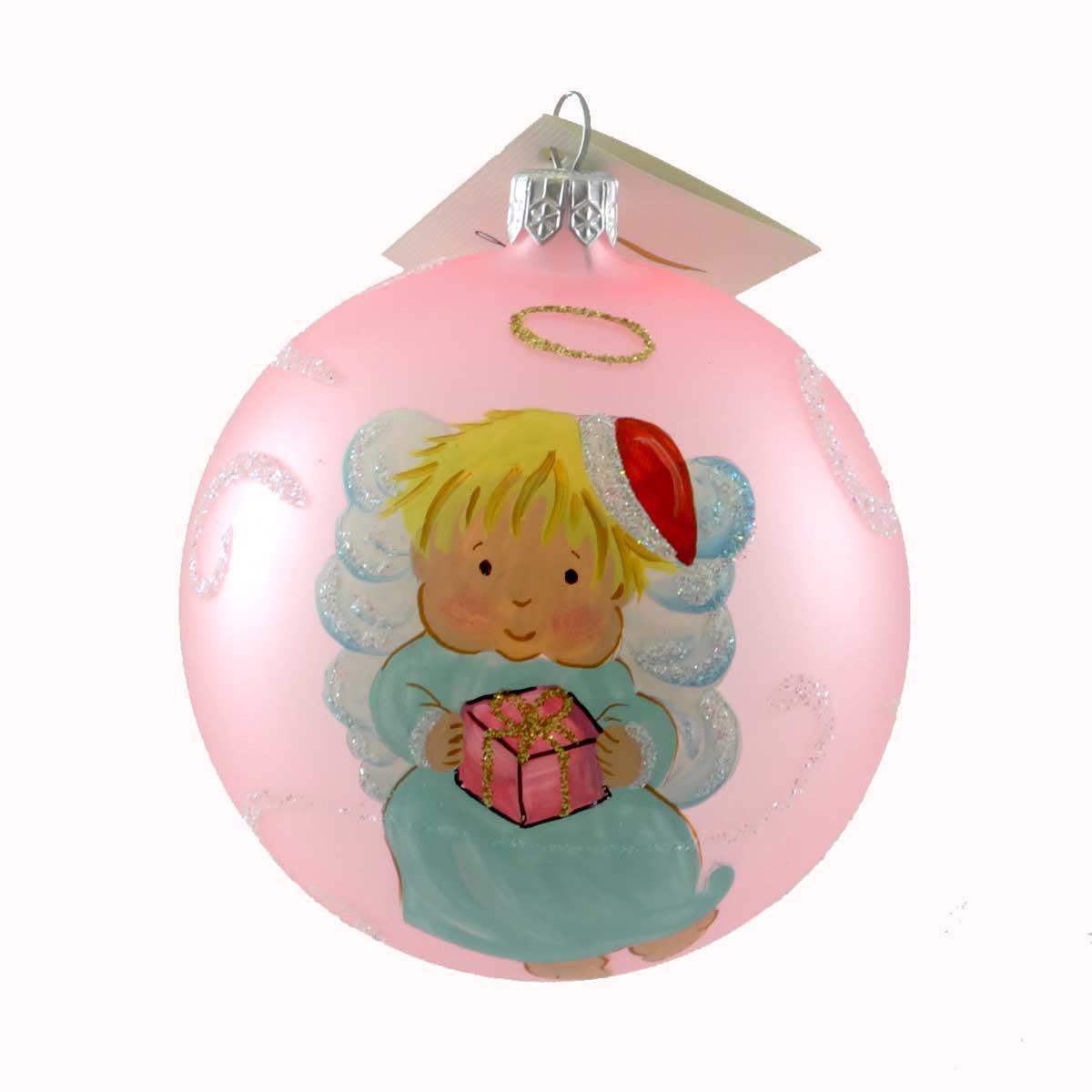 (21654) Baby Girl Angel Pink Ball