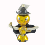 Pumpkin Man - 6.5 Inch, Glass - Happy Halloween Cape Staff F11294 (21671)