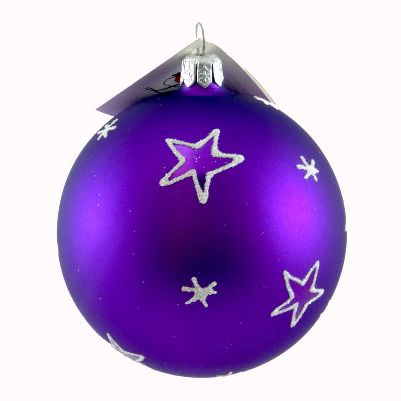 Laved Italian Ornaments Bat Purple Ball - - SBKGifts.com
