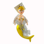 Laved Italian Ornaments Mermaid Yellow Glass Ocean Fish Net Cr27a (21703)