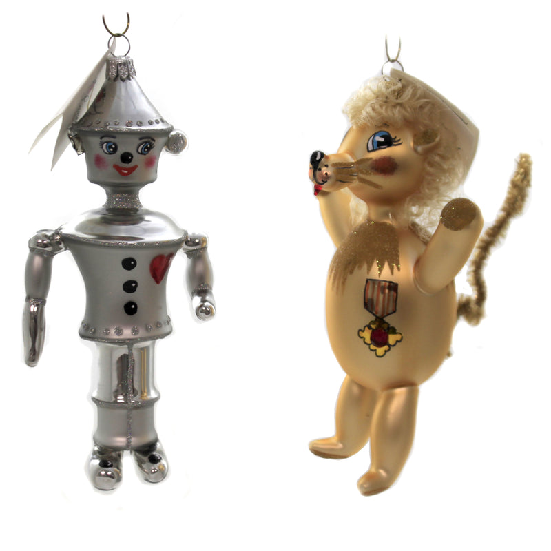 Laved Italian Ornaments Mago Di Oz Glass Dorothy Lion Tinman Scarecrow Set004 (21749)