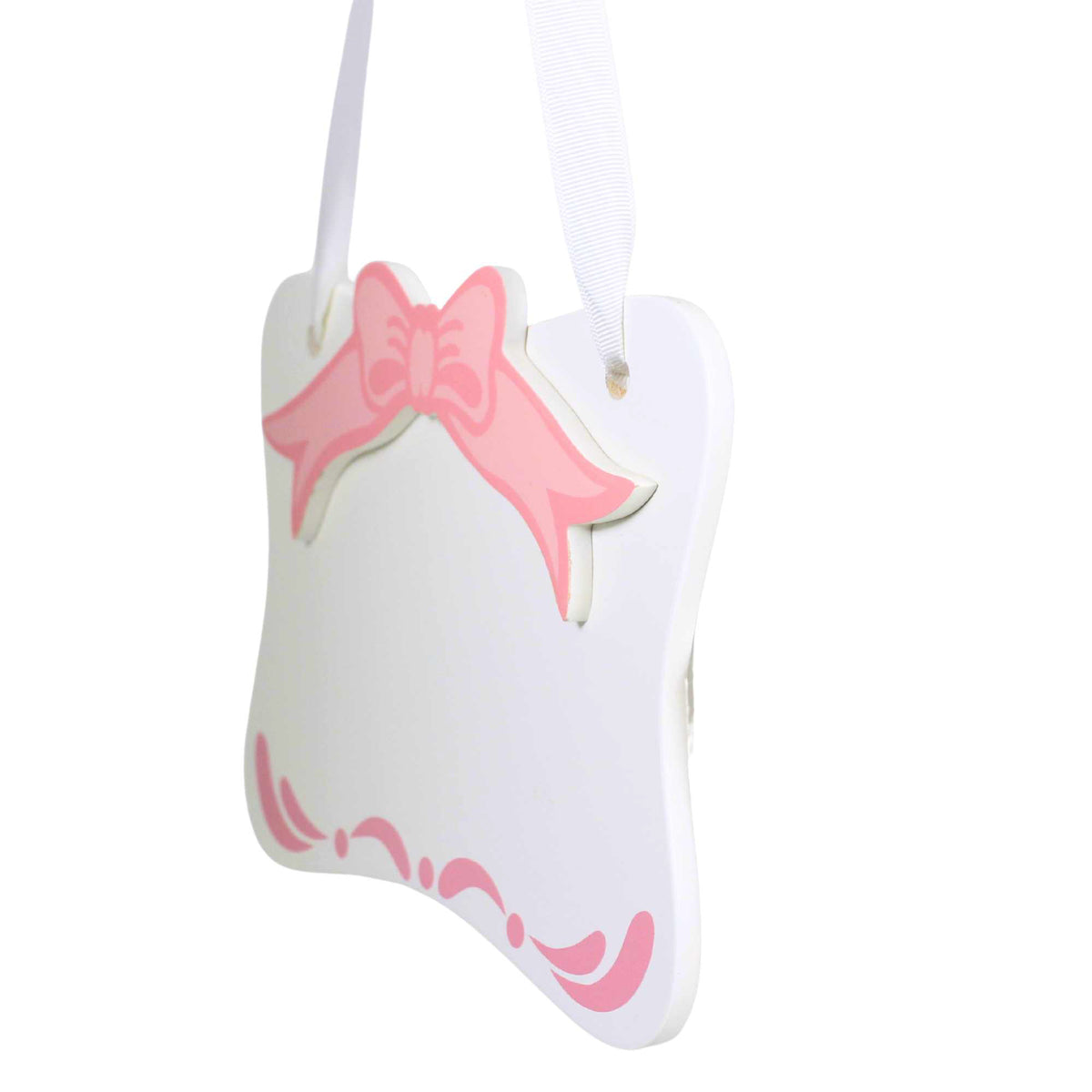 Child Related Pink Bow Room Plaque - - SBKGifts.com