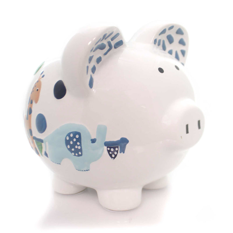 Child To Cherish Circus Piggy Bank - One Bank 7.75 Inch, Ceramic - Celebrate Save Money 36825 (21910)