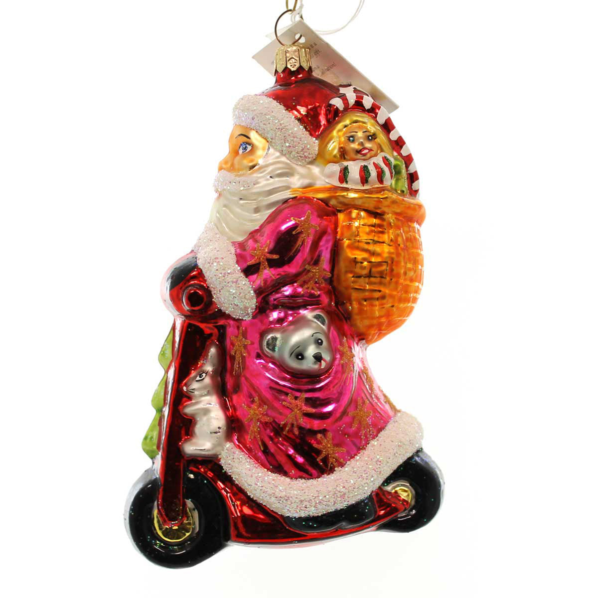 Christopher Radko Scooting Santa - - SBKGifts.com