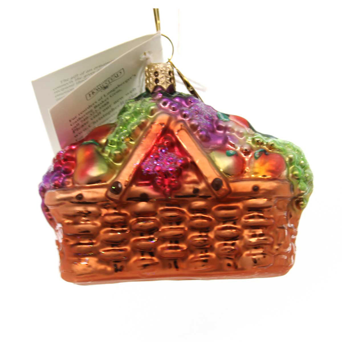 Christopher Radko Gathering Basket Gem - - SBKGifts.com