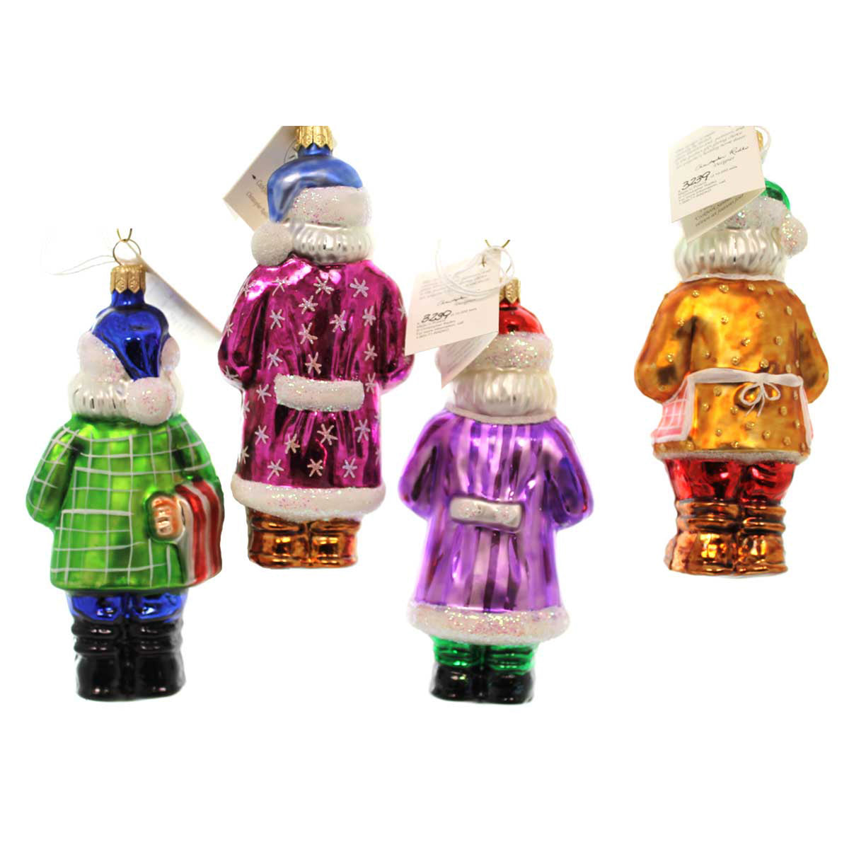 Christopher Radko Company Cookbook Santa  Set/4 - - SBKGifts.com