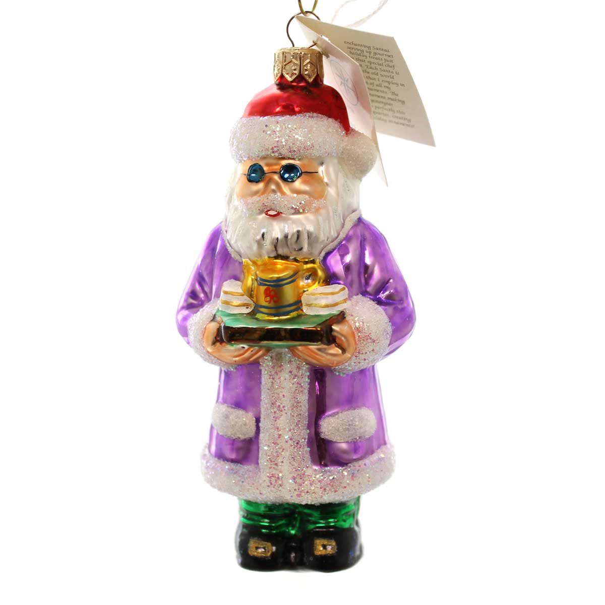 Christopher Radko Company Cookbook Santa  Set/4 - - SBKGifts.com
