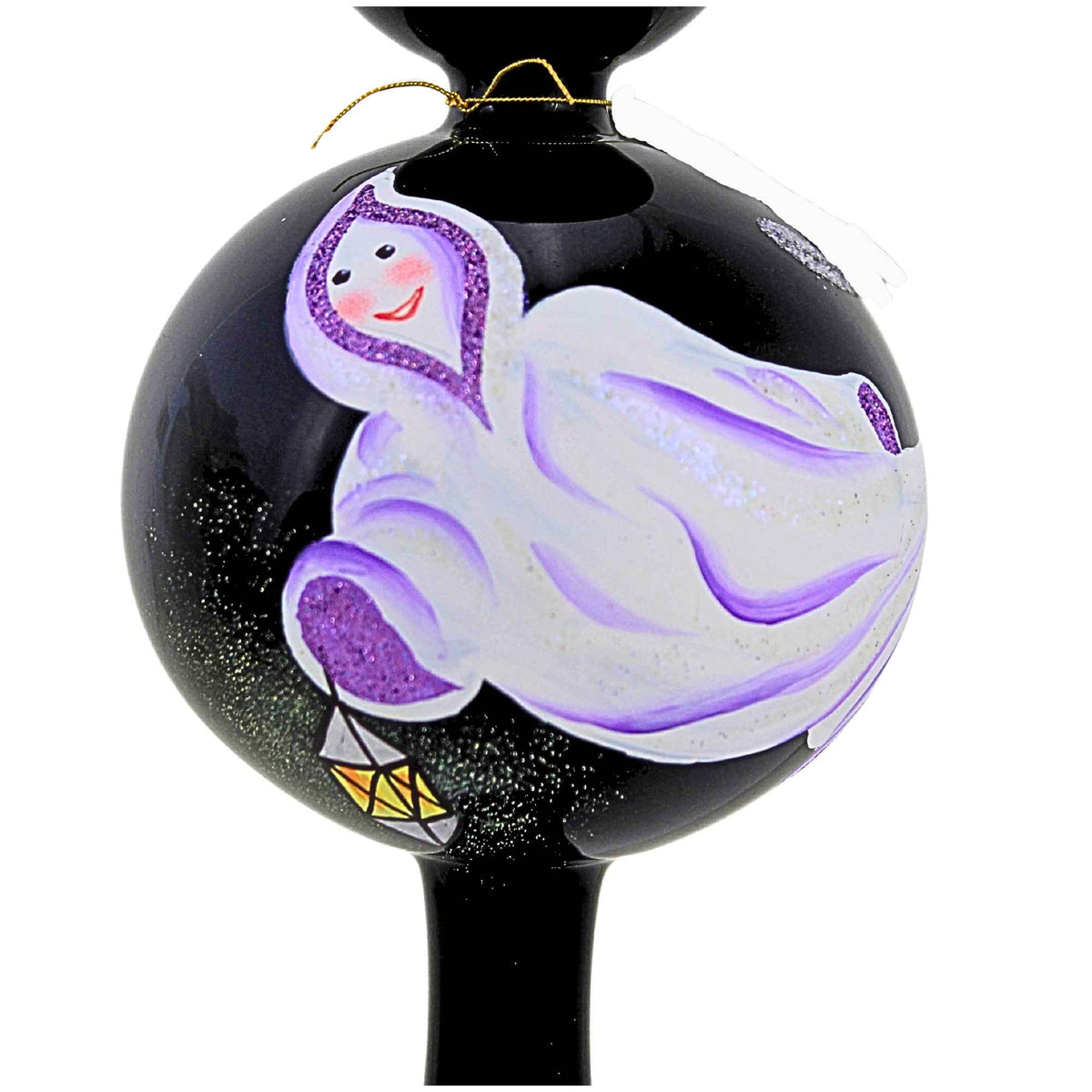 Laved Italian Ornaments Halloween Ghost Lantern Finial - - SBKGifts.com