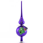 Laved Italian Ornaments Halloween Purple Witch Finial Glass Italian Tp005 (22293)