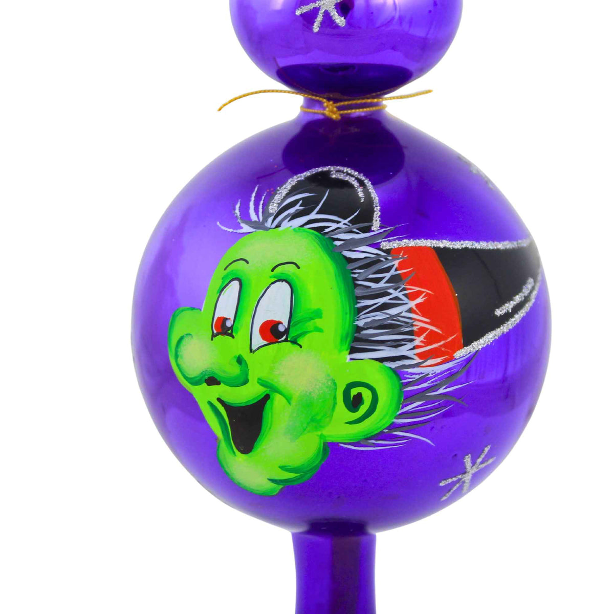 Laved Italian Ornaments Halloween Purple Witch Finial - - SBKGifts.com