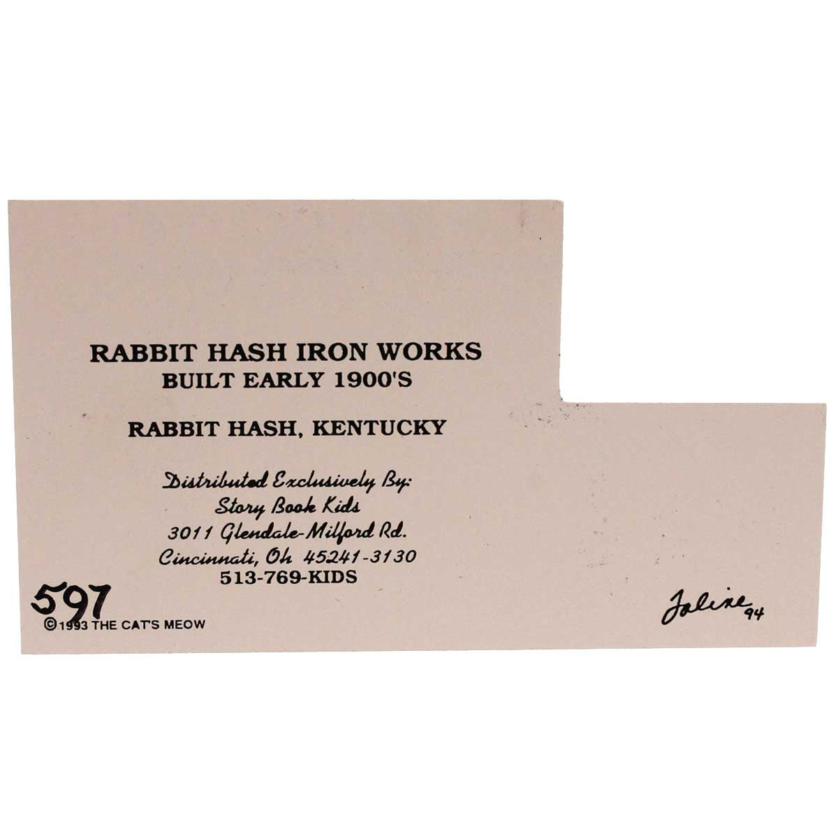 Cat's Meow Village Rabbit Hash Iron Works - - SBKGifts.com