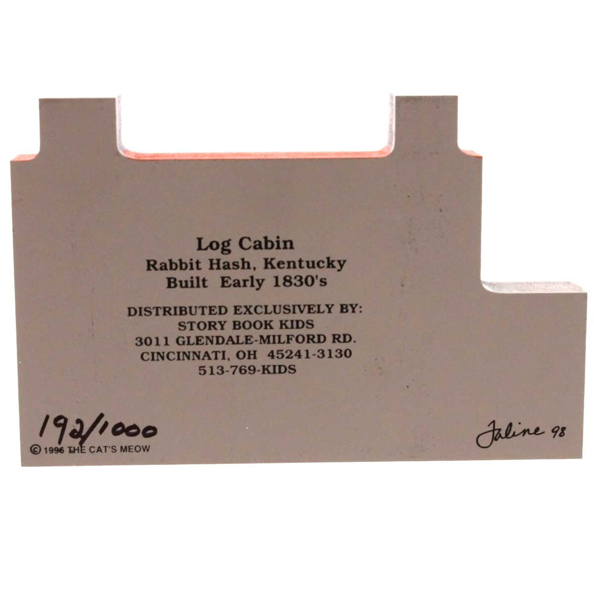 Cat's Meow Village Rabbit Hash Log Cabin - - SBKGifts.com