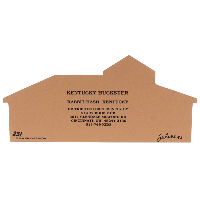 Cat's Meow Village Rabbit Hash Kentucky Huckster - - SBKGifts.com