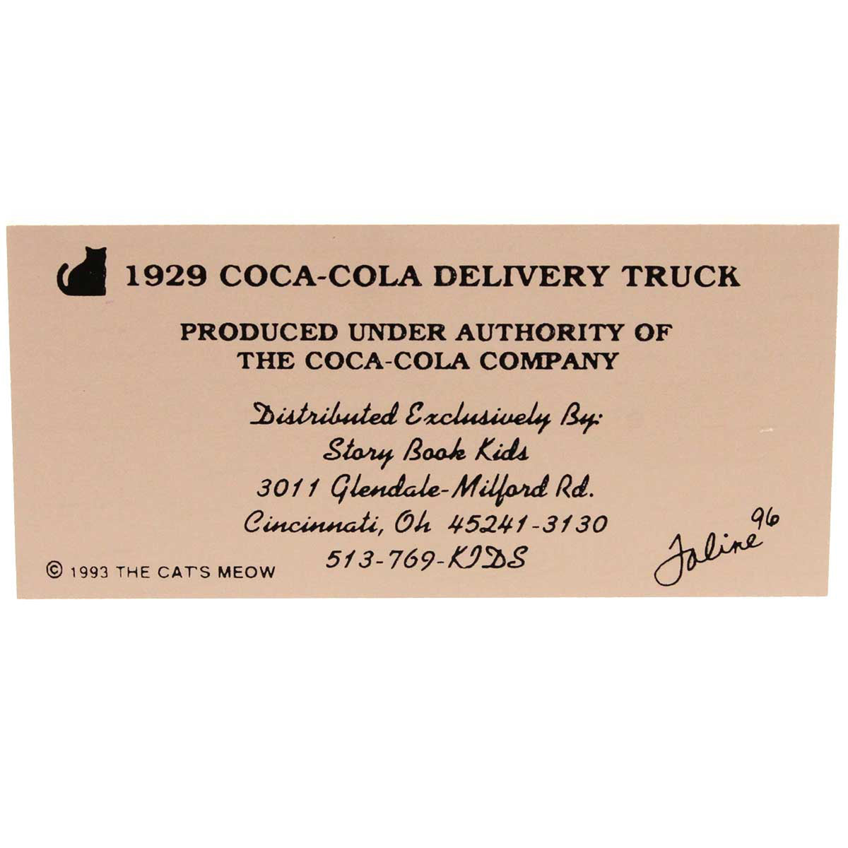 Cat's Meow Village 1929 Coca Cola Delivery Truck - - SBKGifts.com