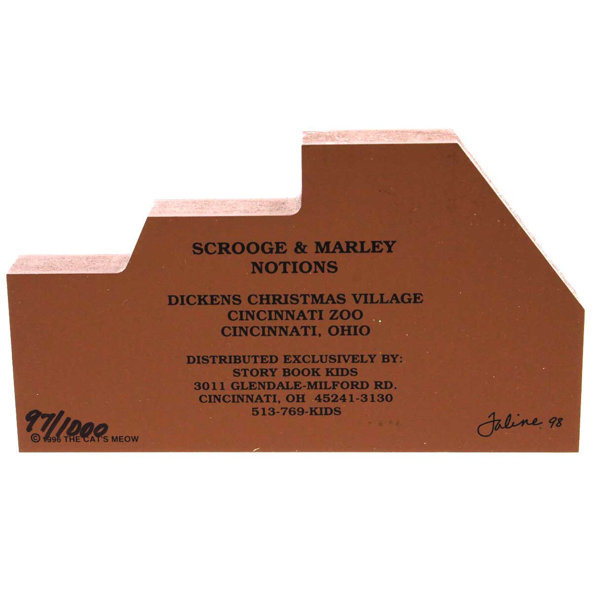 3.50In Scrooge & Marley Notions, Wood, Landmark Cincinnati