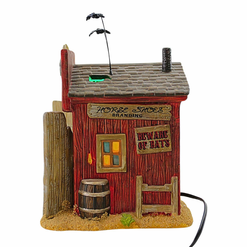 Department 56 Villages Hackmann's Blacksmith Shop - - SBKGifts.com